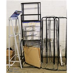 LOT OF ASSORTED DISPLAY RACKS