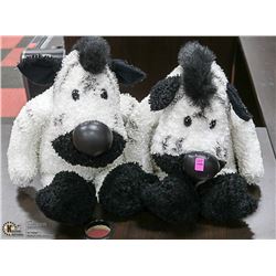 PAIR OF ZEBRA STUFFED TOYS THEY SIT 20" TALL
