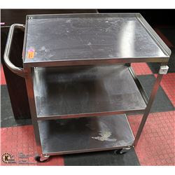 STAINLESS STEEL INVENTORY CART 28 X 16 X 32