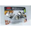 Image 1 : NEW OXO 8 PC ST. STEEL MEASURING CUPS & SPOONS SET