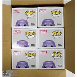 BOX WITH 6 AVENGERS THANOS FUNKO POP BOBBLE HEADS
