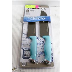 NEW 2PC FARBERWARE KNIFE ARMOR KNIFE SET