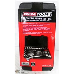 NEW OEMTOOLS 40 PC TAP & DIE SET - SAE