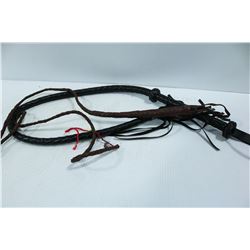 PAIR OF BULL WHIPS