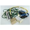Image 1 : LARGE BOX OF HEAVY DUTY OUTDOOR CORDS,