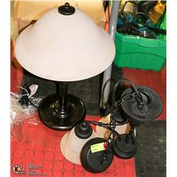 TABLE LAMP 20" TALL SOLD HANGING LIGHT FIXTURE