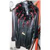 Image 1 : LADIES LEATHER COAT W/ DETACHABLE COLLAR
