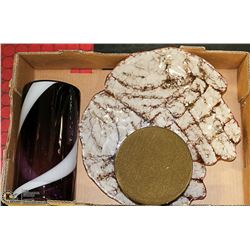 HOME DECOR VASE WITH PLATE