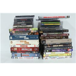 BOX OF DVDS AND PC GAMES