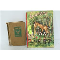 VINTAGE BOOKS INCL. POOKIE, BAMBI & GIDAPPY