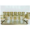 Image 1 : COCKTAIL GLASSES & HIGH END SERVING TRAY