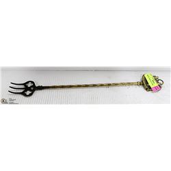 BRASS FIREPLACE FORK