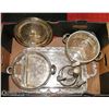 Image 1 : LARGE LOT OF SILVERWARE WITH PYREX INSERTS