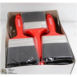 BOX OF 12 NEW 3 INCH PAINT BRUSHES