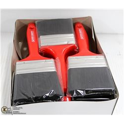 BOX OF 12 NEW 3 INCH PAINT BRUSHES