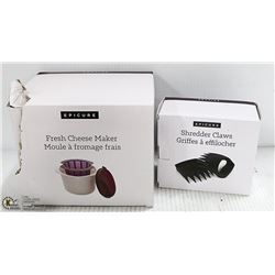 EPICURE CLAW SHREDDER AND CHEESE MAKER BOTH BRAND