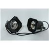 Image 1 : SET OF TWO BLACK METAL STAGE SPOT LIGHTS