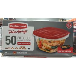 50PCS RUBBERMAID FOOD CONTAINERS