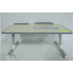 ADJUSTABLE FOLD-AWAY LAPTOP WORK