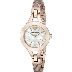NEW EMPORIO ARMANI 28MM M-OF-PEARL WATCH MSRP $415