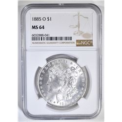 1885-O MORGAN DOLLAR NGC MS-64