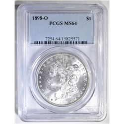 1898-O MORGAN DOLLAR PCGS MS-64
