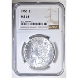 1900 MORGAN DOLLAR NGC MS-64