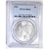 Image 1 : 1922 PEACE DOLLAR PCGS MS-63