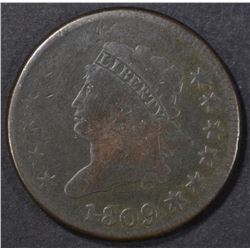 1809 LARGE CENT  VG