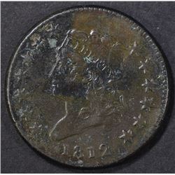 1812 LARGE CENT  AU  SOME SURFACE  ISSUES