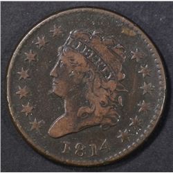 1814 LARGE CENT  VF