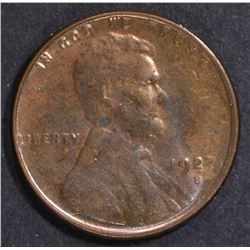 1927-S LINCOLN CENT  CH BU