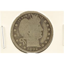 1892 BARBER QUARTER