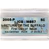 Image 3 : 2005-P RETURN OF THE BUFFALO NICKEL ICG MS67