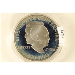 1990-P EISENHOWER CENTENNIAL PROOF SILVER DOLLAR