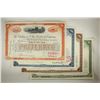 Image 1 : 4 ASSORTED VINTAGE STOCK CERTIFICATES THE