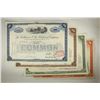 Image 2 : 4 ASSORTED VINTAGE STOCK CERTIFICATES THE