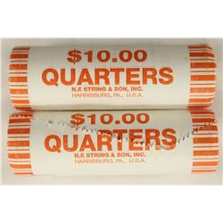 2-$10 ROLLS OF 2010-P & D HOT SPRINGS STATE