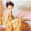 Image 2 : Pino (1939-2010), "Royal Beauty" Artist Embellished Limited Edition on Canvas (4