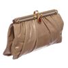 Image 2 : Judith Leiber Beige Snakeskin Clutch