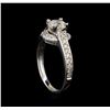 Image 4 : 14KT White Gold 1.12 ctw Diamond Ring