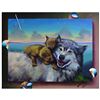 Image 1 : Ferjo, "Play Time" Original Painting on Canvas, Hand Signed with Letter of Authe