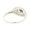 Image 3 : 0.40 ctw Diamond and Sapphire Ring - 14KT White Gold