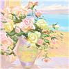 Image 2 : S. Burkett Kaiser, "Seaside Roses" Limited Edition, Numbered and Hand Signed wit