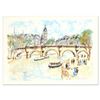 Image 1 : Urbain Huchet, "Seine" Limited Edition Lithograph, Numbered and Hand Signed.