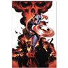 Image 1 : Marvel Comics "Captain America #1" Numbered Limited Edition Giclee on Canvas by