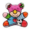 Image 1 : Romero Britto, "Summer Bear" Hand Signed Limited Edition Sculpture; Authenticate