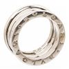 Image 5 : Bvlgari 18K White Gold B.zero1 Double Ring 48