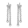 Image 1 : 14k White Gold 0.98CTW Diamond Earrings, (I1-I2/H-I)