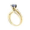 Image 4 : 1.85 ctw Blue Sapphire and Diamond Ring - 14KT Yellow Gold